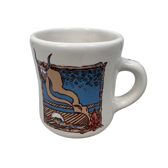 Pipestone Cow Camp China Mug 3.5" Wild West Skull Buckeye Blake Lot of 3 - Picture 4 of 10